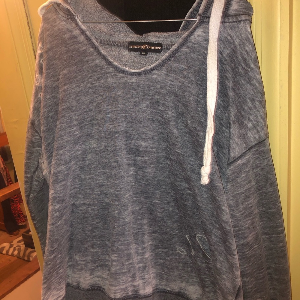 Justify long sleeved shirt type hoodie